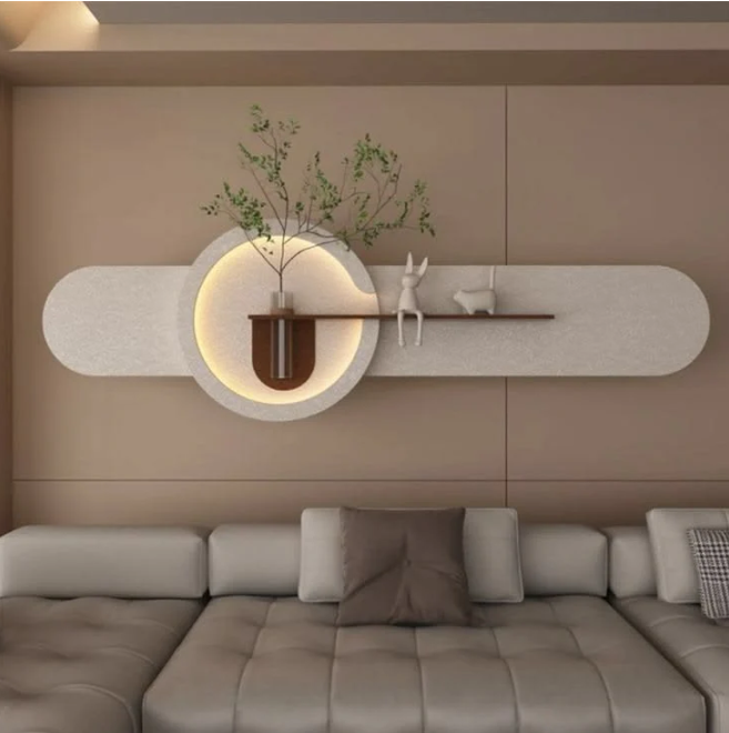 Zümrüt Yaprak — LED'li Duvar Tablosu 50×150